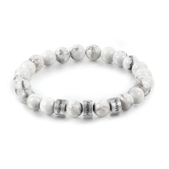 White Bead Bracelet