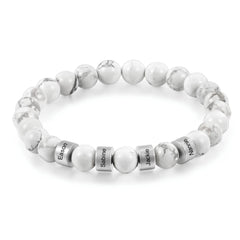 White Bead Bracelet