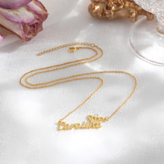 Name Necklace with Crown