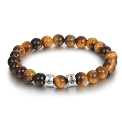 Custom Tiger Eye Bracelet – Personalized with 1-4 Names