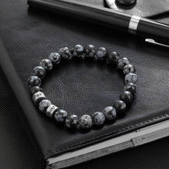 Black & White Bead Bracelet