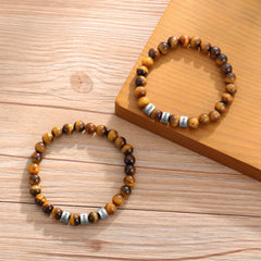 Custom Tiger Eye Bracelet – Personalized with 1-4 Names