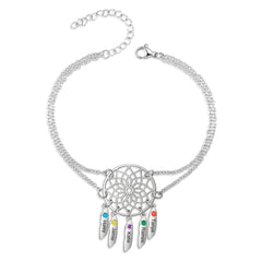 Dreamcatcher Bracelet with Birthstones