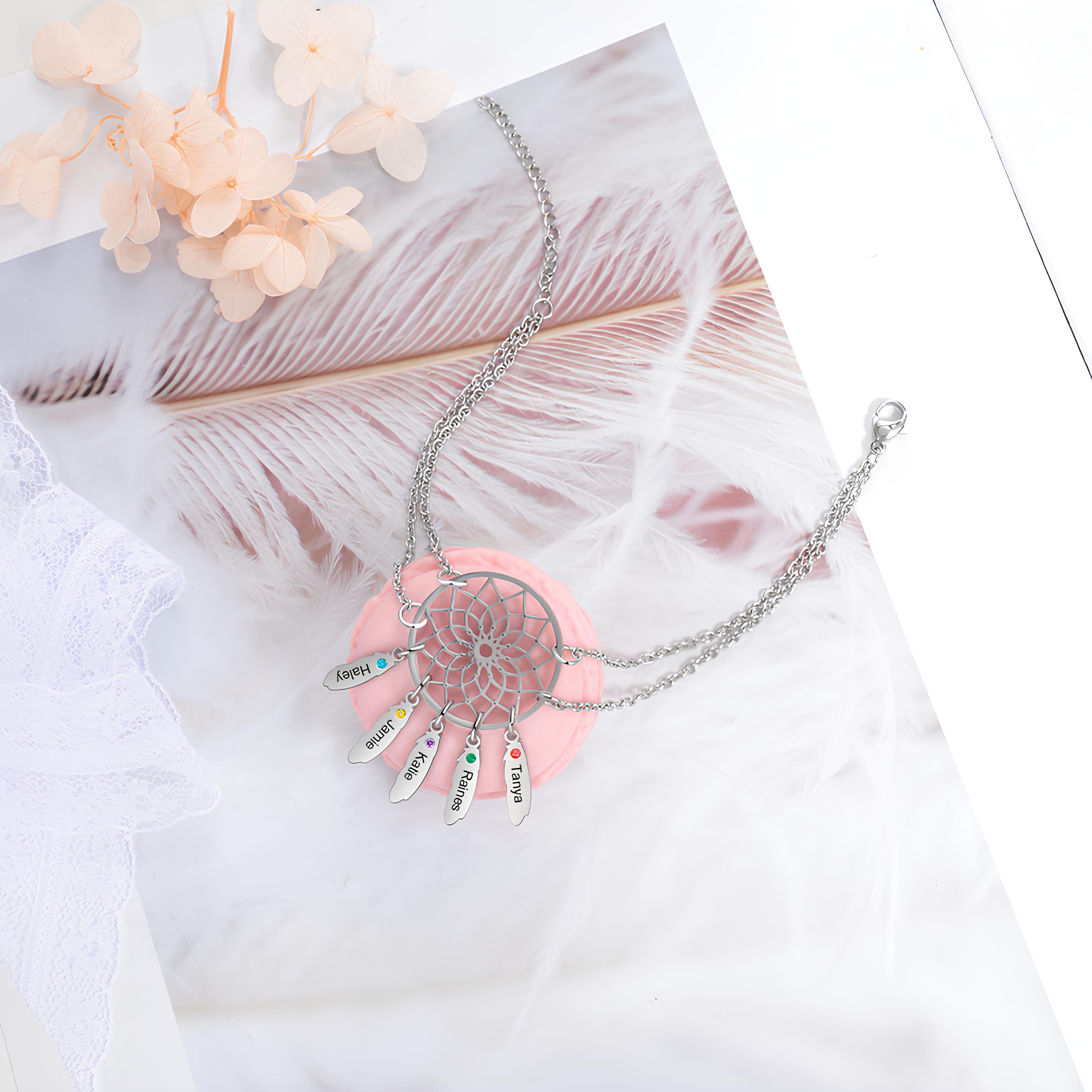 Dreamcatcher Bracelet with Birthstones