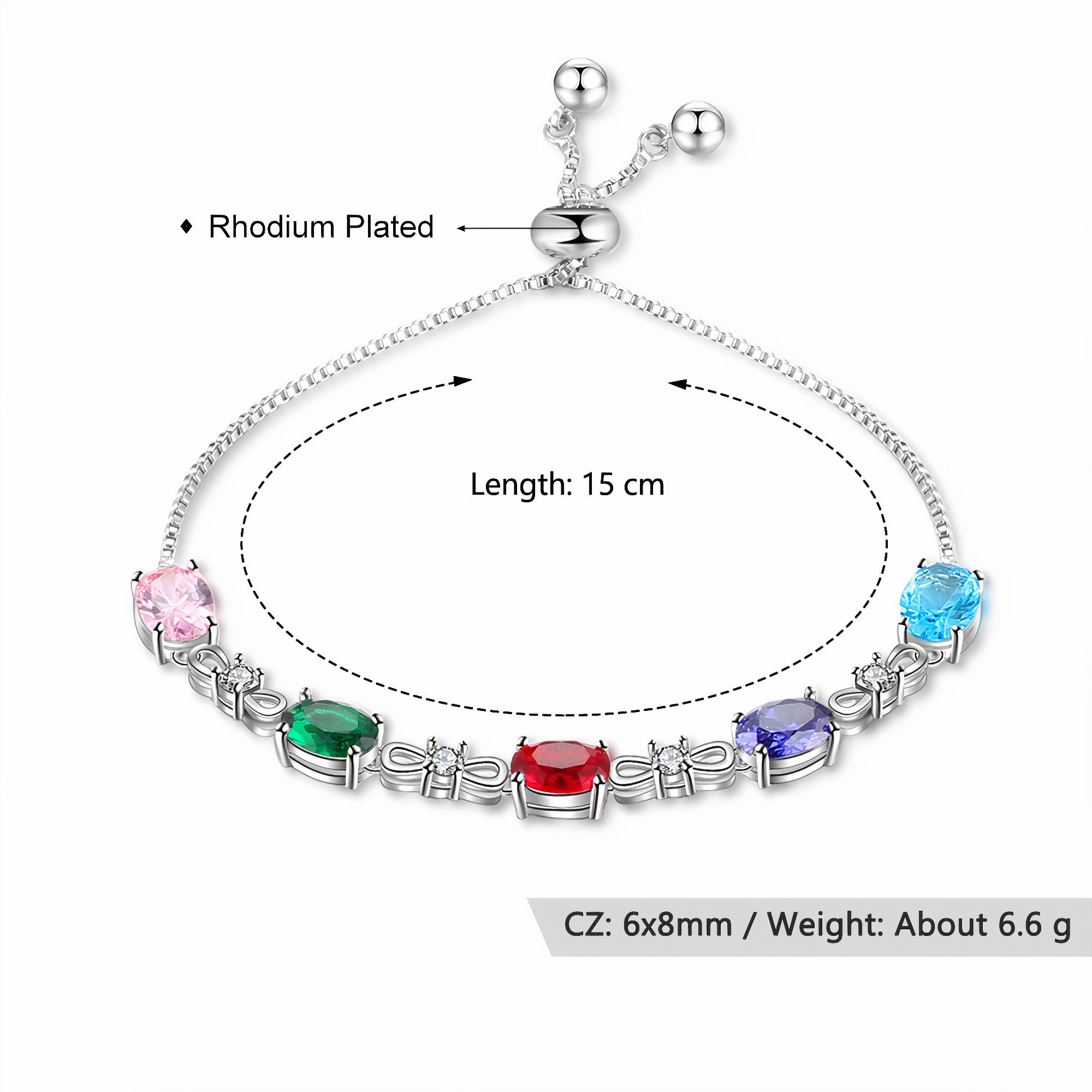 Infinity Birthstone Bracelet