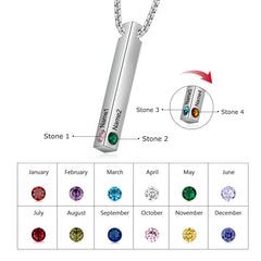 Birthstone Bar Necklace