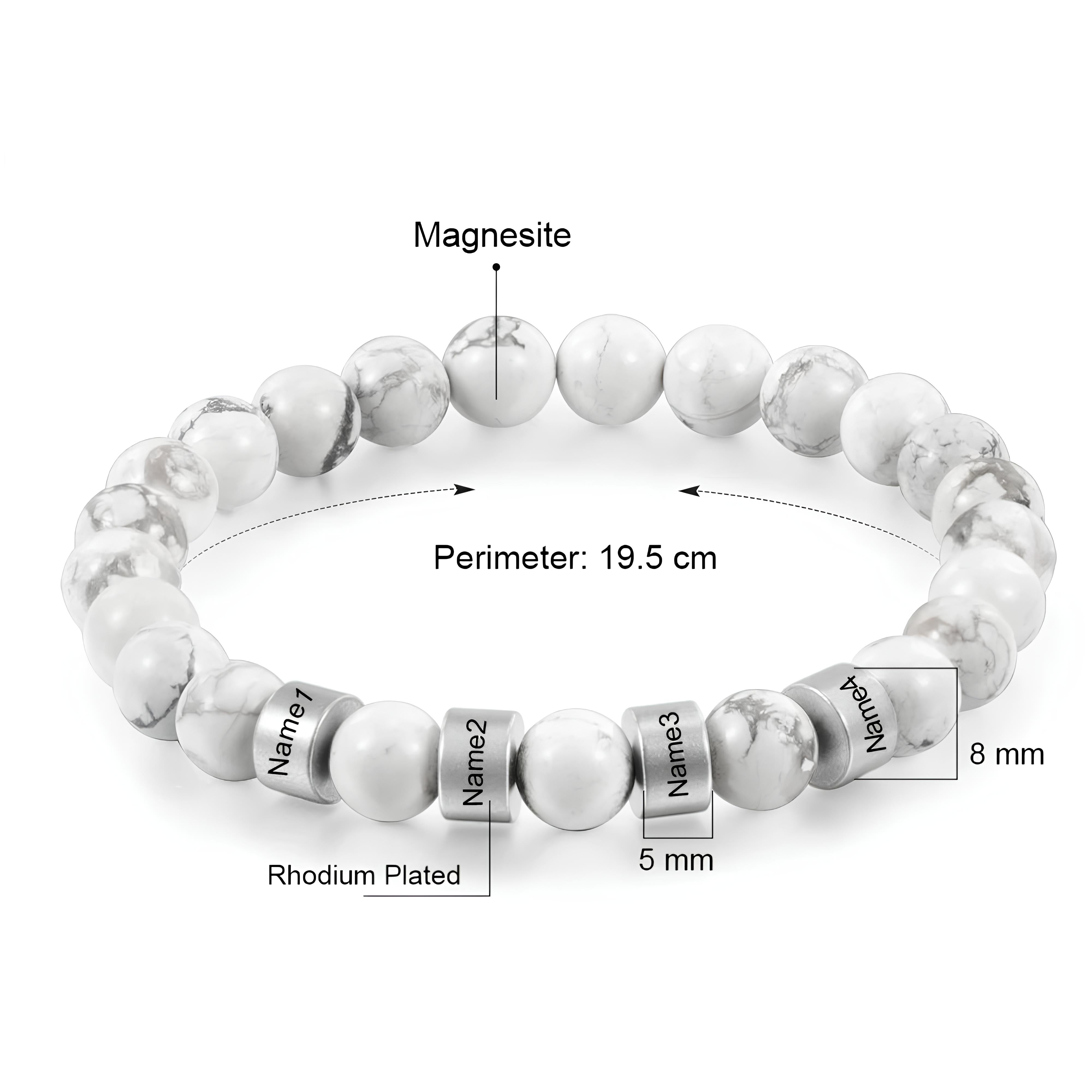 White Bead Bracelet