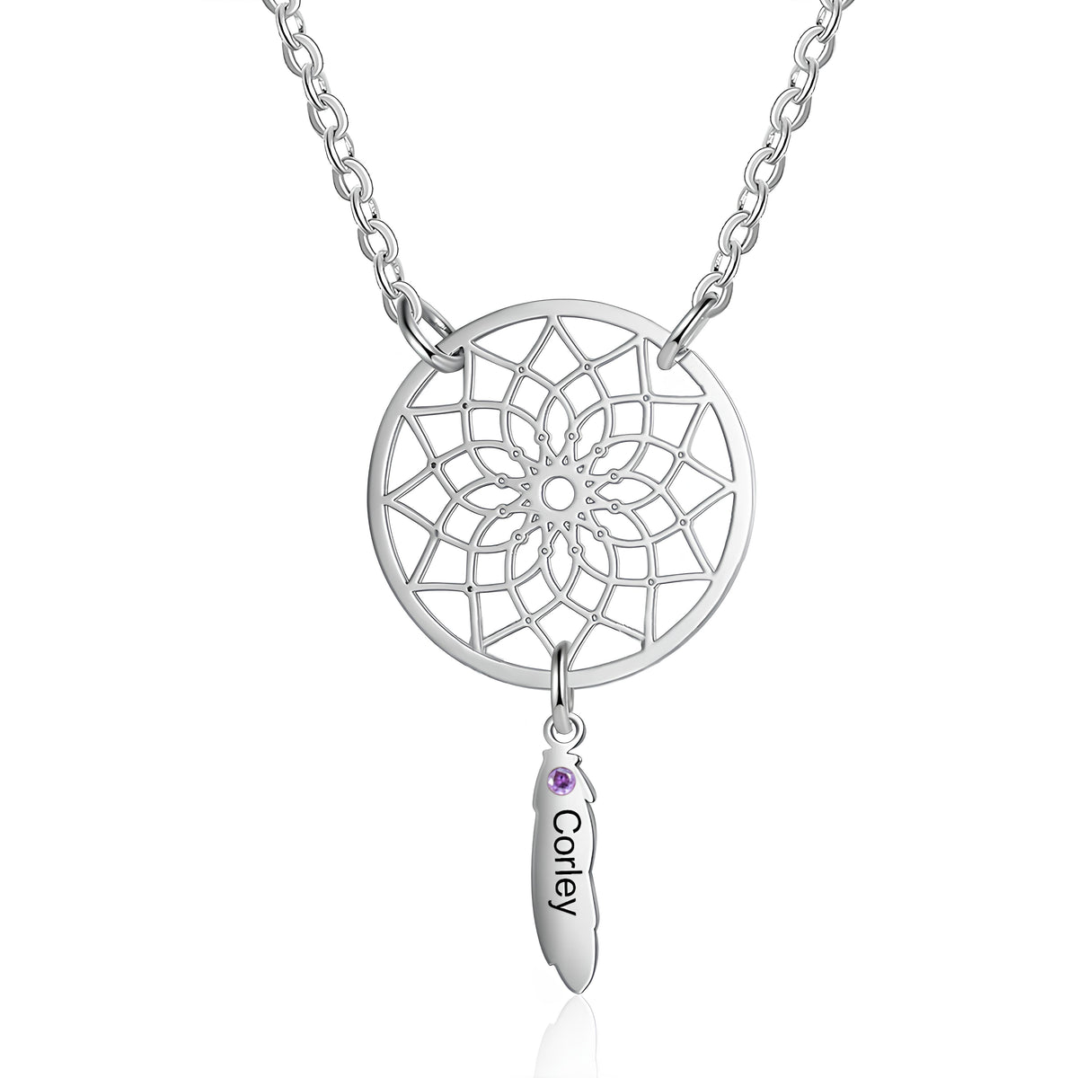 Birthstone Dreamcatcher Necklace